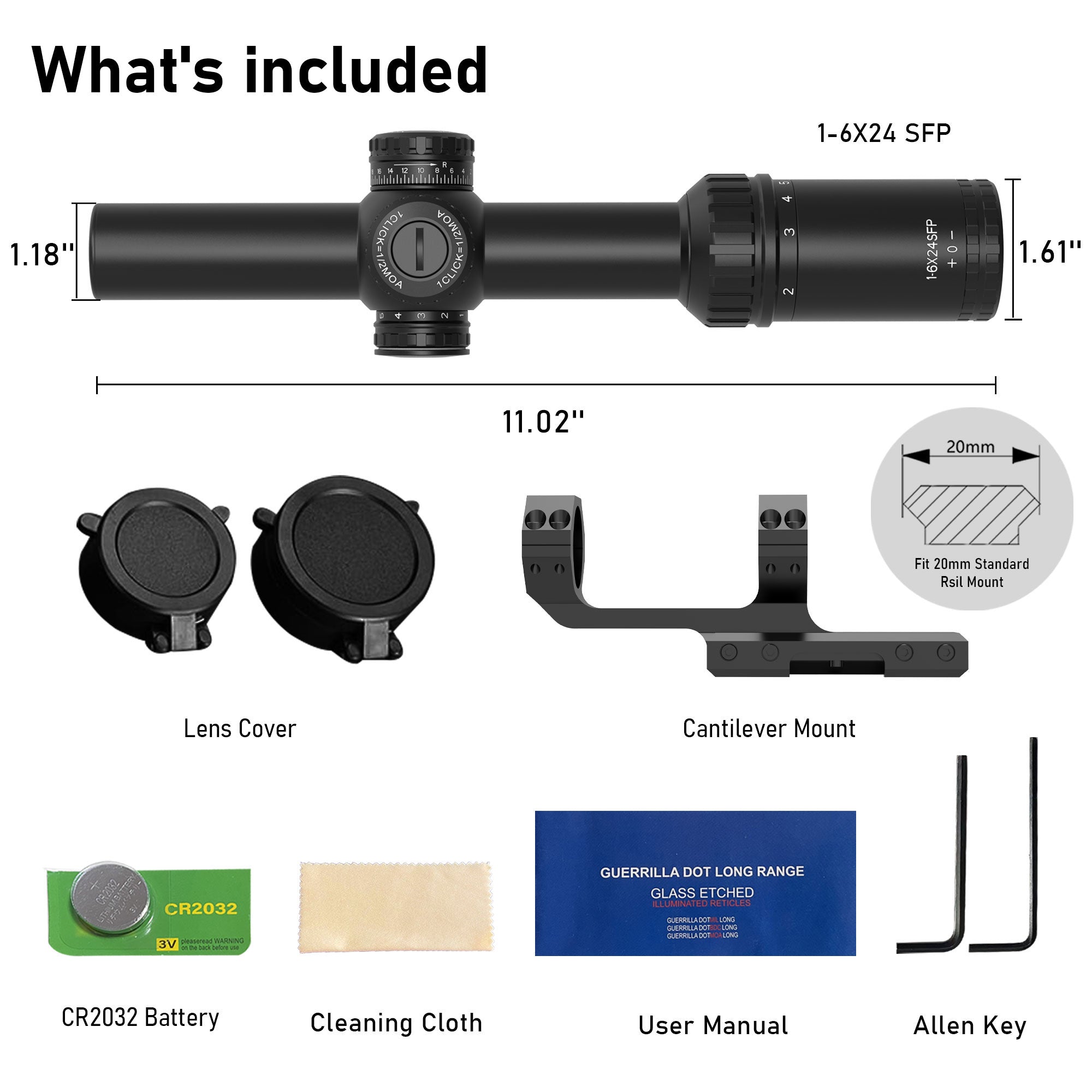 AcuVista SURGE 1-6x24 SFP LPVO Scope