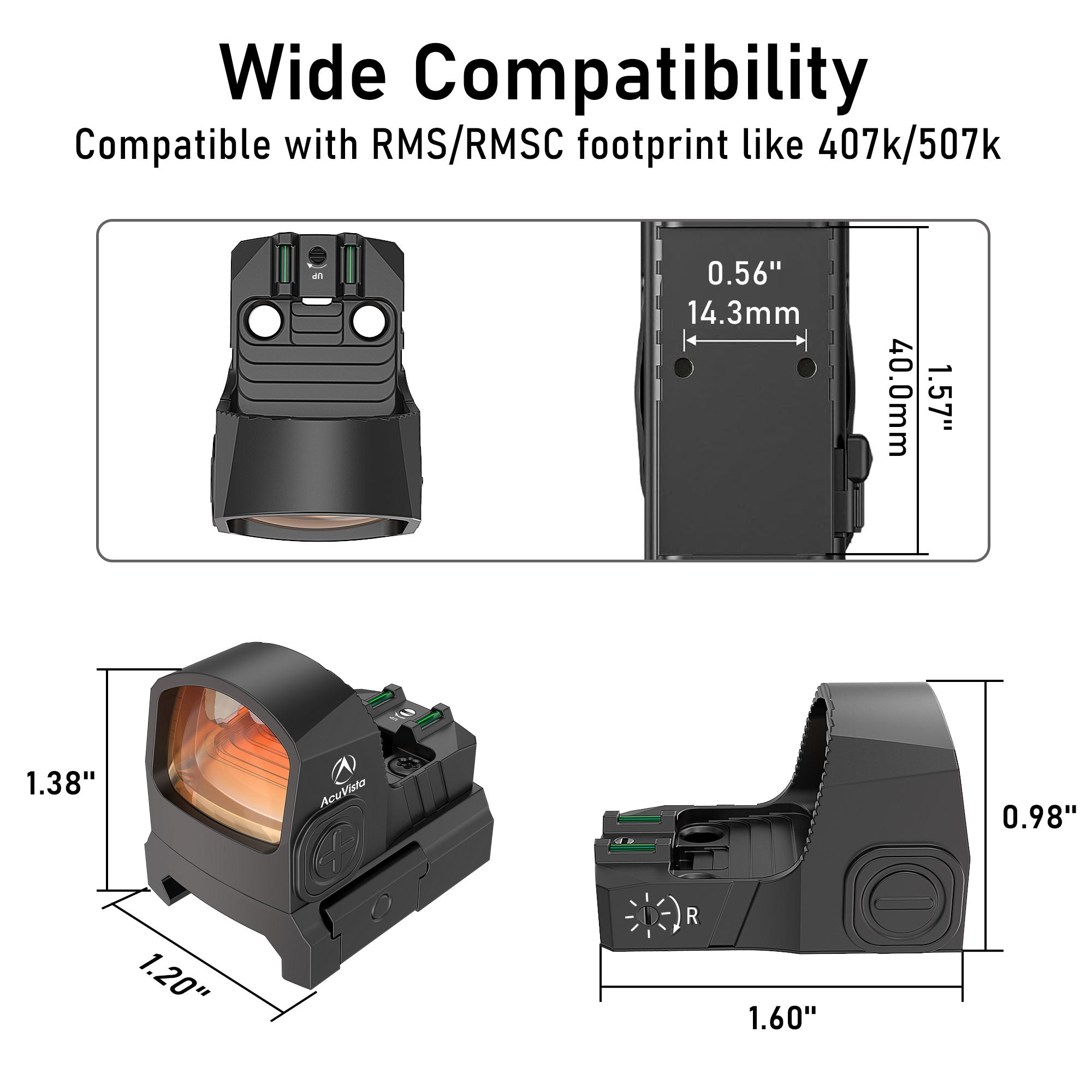 AcuVista INSTINCT RW3-F Red Dot Sight